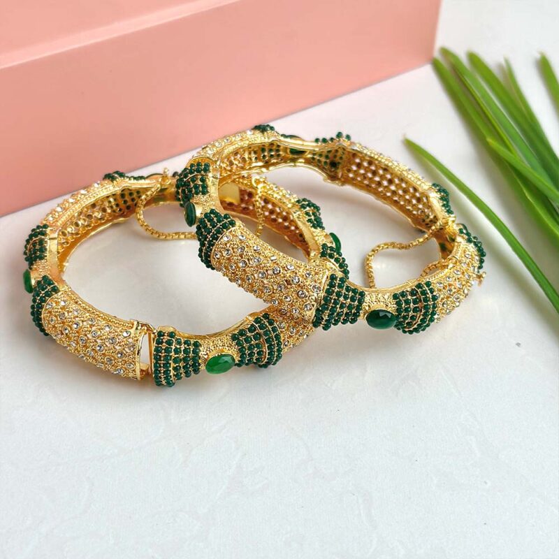 Qudsiya Kara Bangle (Green) - Image 3